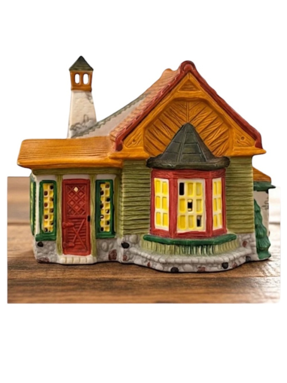 Vintage Village Lighted House Miller Dickens Collectible Towne Series Mill 1995